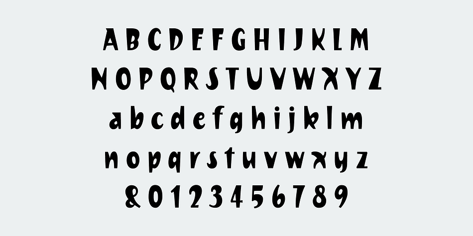 Ekistra font family sample image.