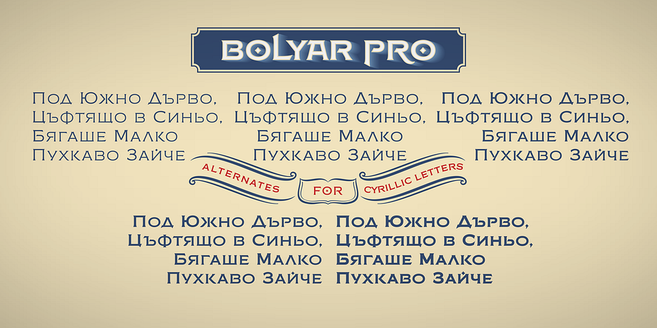 Highlighting the FM Bolyar Pro font family.