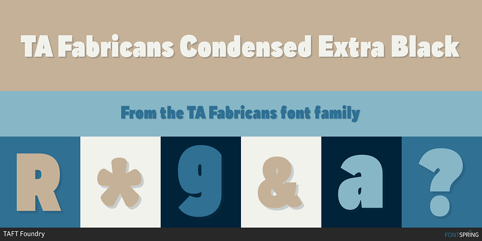 TA Fabricans Condensed Extra Black Font