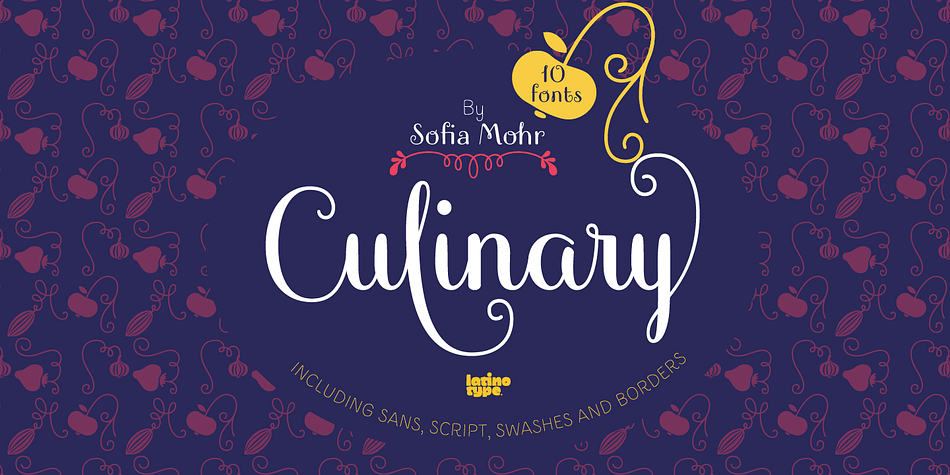 Culinary is a typographic system inspired by the art of cooking.