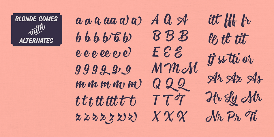 The font’s design is perfect for cafés and restaurants.