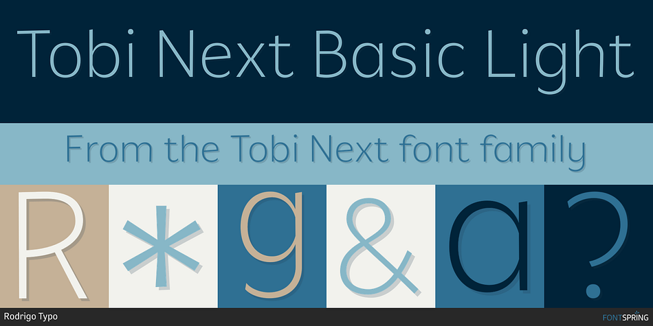 Tobi Next Basic Light Font
