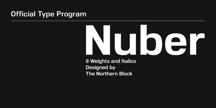 A linear geometric sans serif influenced by neo-grotesques and the early Swiss type foundries.