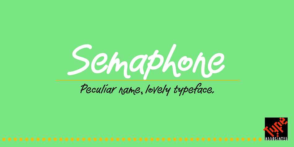 Displaying the beauty and characteristics of the Semaphone font family.