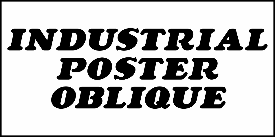 Industrial Poster JNL Font
