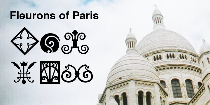 The Fleurons of Paris were inspired by an iron gate, an iron railing, a Metro tile, a Metro stop, the Eiffel Tower, Notre Dame, a rainy afternoon, a glass of wine, an outdoor cafe and the list goes on and on.