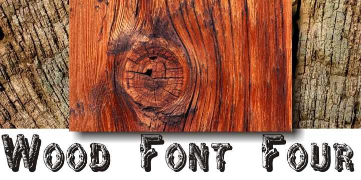 Highlighting the WoodFontFour font family.