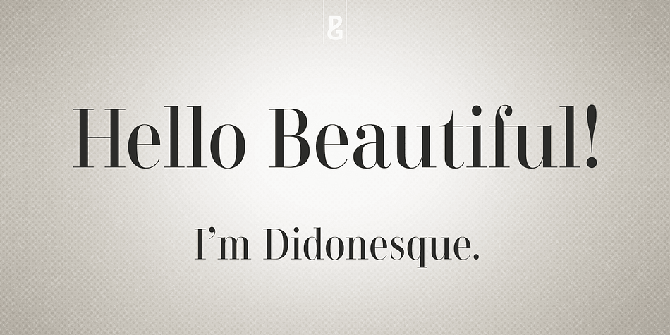 This is Didonesque – a highly versatile and elegantly stylish font family inspired by classic Didone typefaces that are synonymous with luxury brands.