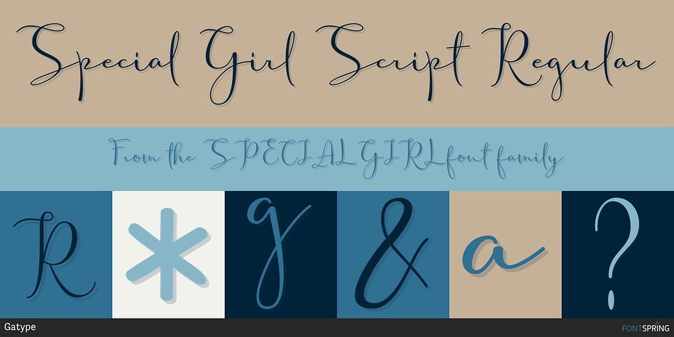 Special Girl Script Regular Font
