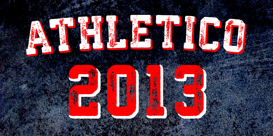 Athletico is a layered type family inspired by college and university sportswear lettering.