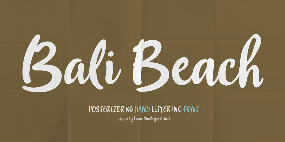 Displaying the beauty and characteristics of the Bali Beach font family.