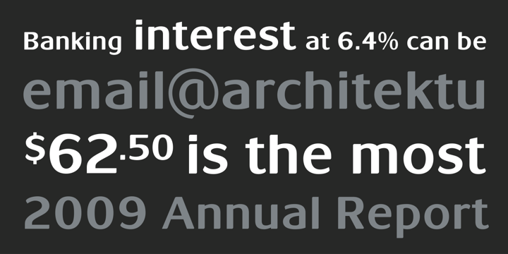 With a warmth and friendliness that echoes its origin Waratah Gothic is at home in both text and display and has potential to become a font family with a variety of weights and italics.