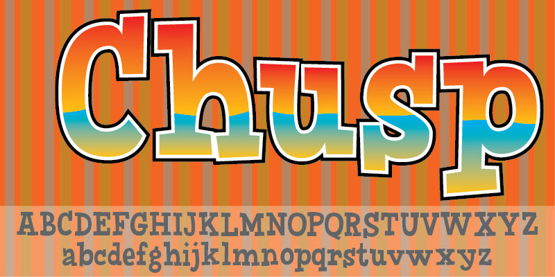 Displaying the beauty and characteristics of the Chusp font family.