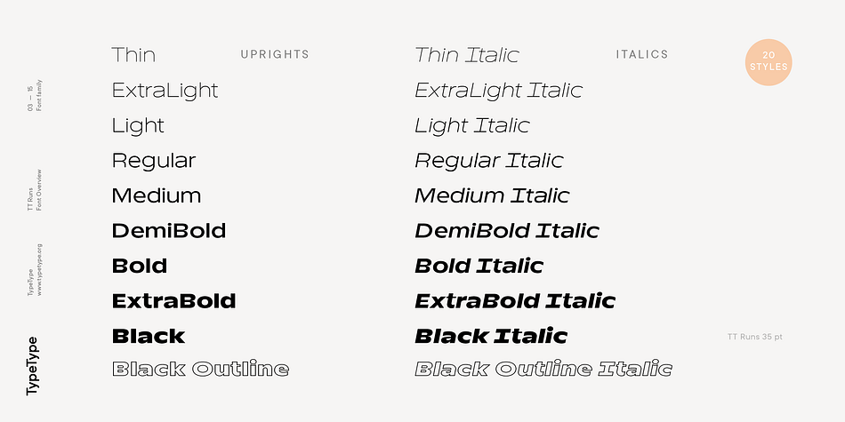 TT Runs Font