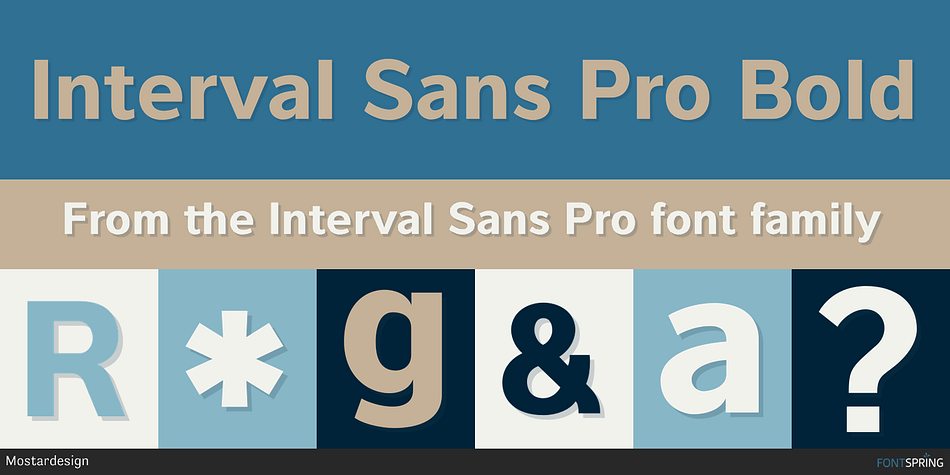Interval Sans Pro Bold Font