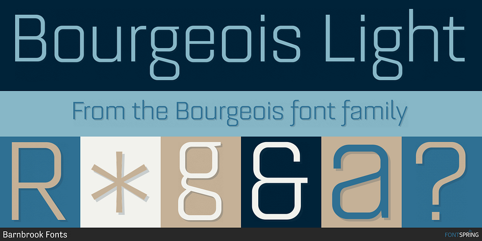 Bourgeois Light Font