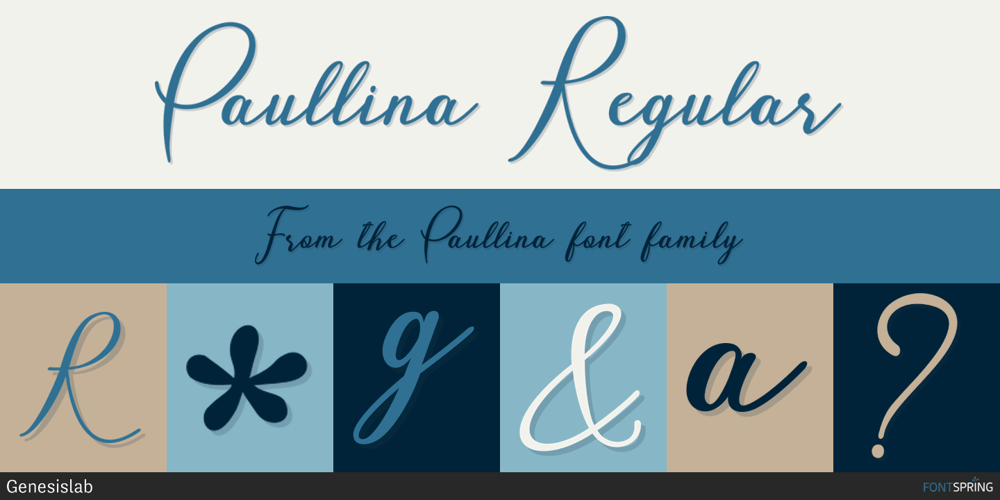 Fonts similar to Paullina