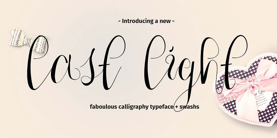 Last Light is a stylish calligraphy typeface.