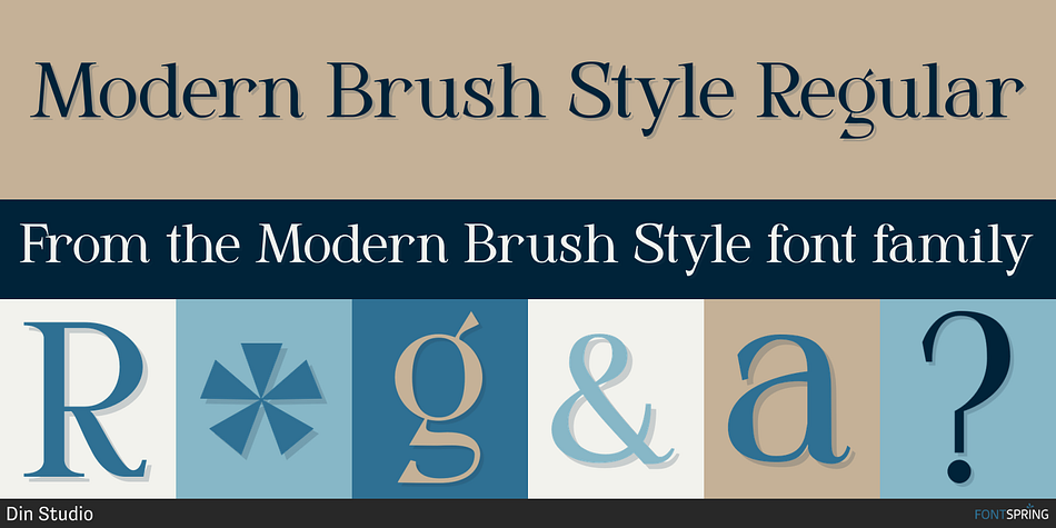 Modern Brush Style Regular Font