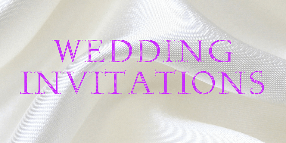 The font is also available with decorated dots as in the original version.