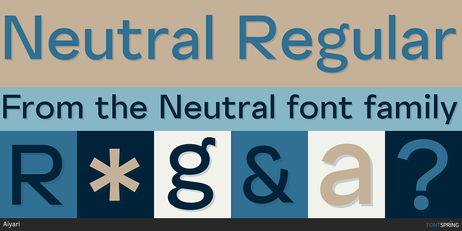 Neutral Regular Font