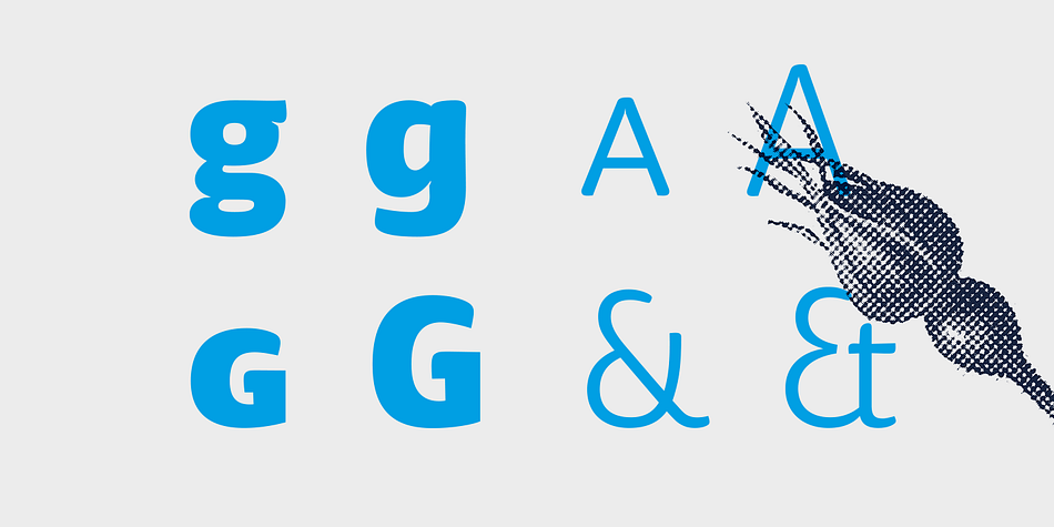 Haptic Basic font family example.