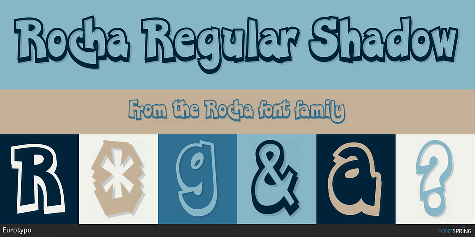 Rocha Regular Shadow Font