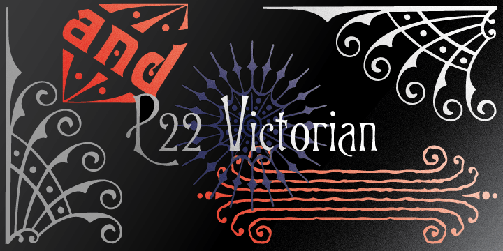 Displaying the beauty and characteristics of the P22 Victorian Swash font family.