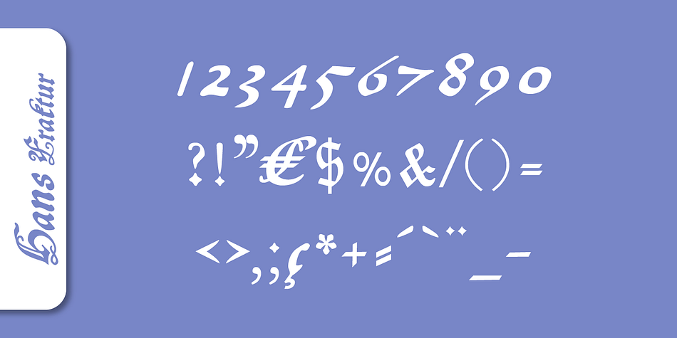 Today, blackletter fonts are mainly used decoratively.