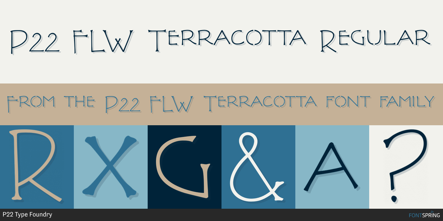 Fonts similar to P22 FLW Terracotta