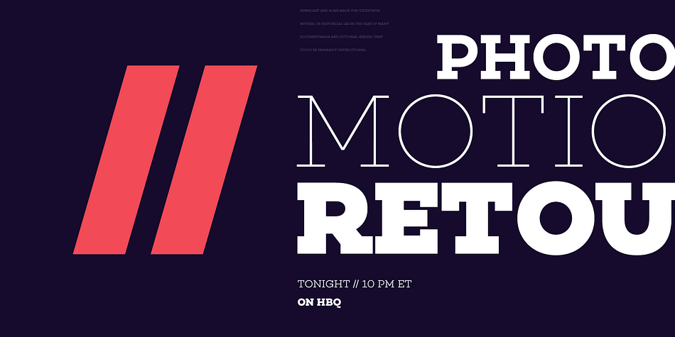 Choplin is a twenty font, slab serif family by Rene Bieder.