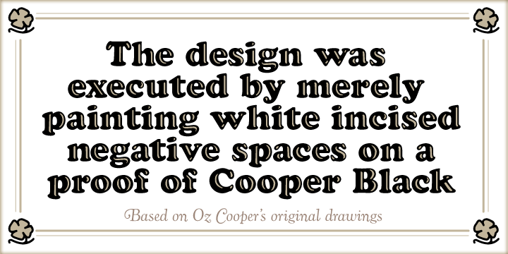 Cooper redrew the lowercase characters multiple times, toying with the rounded forms of the “m” and “n” and engaged in a lively debate with Richard N.