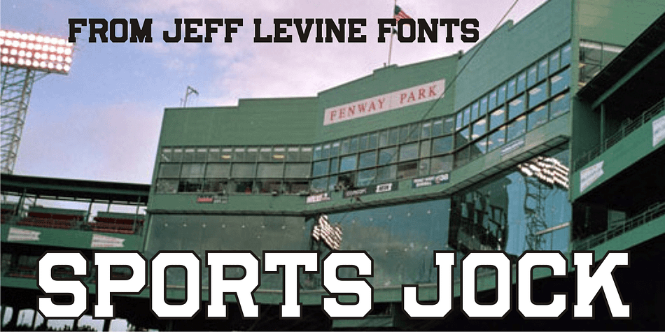 Sports Jock JNL brings you a serif-style sports font built on the classic design of an early-1900s block font with chamfered angles.