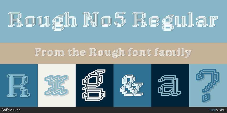 Rough No5 Regular Font