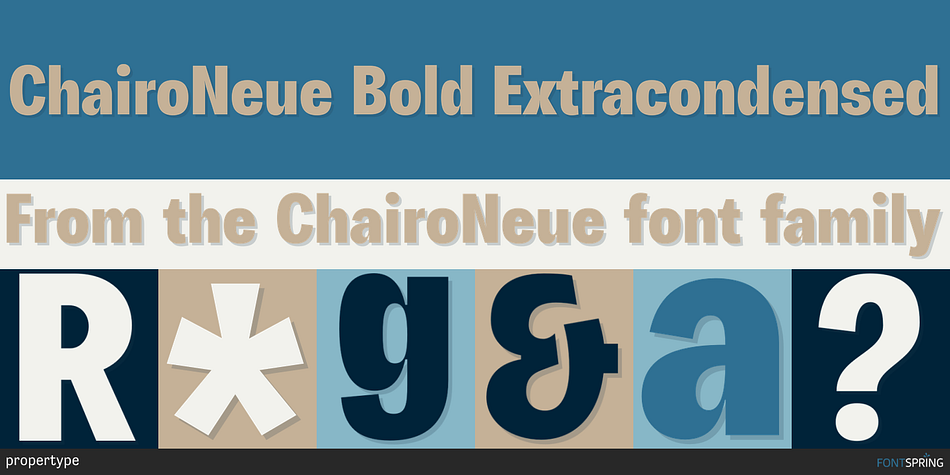 ChairoNeue Bold Extracondensed Font