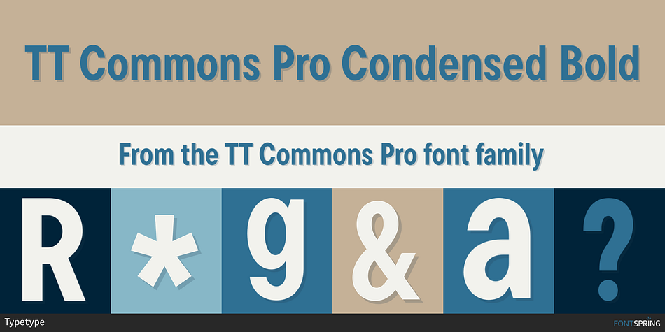 TT Commons Pro Condensed Bold Font