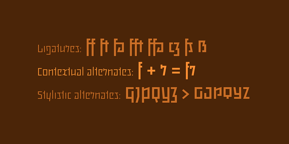 It comes fully equipped with pan-European language support, ligatures, and stylistic alternates.