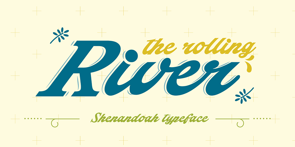 Displaying the beauty and characteristics of the Shenandoah font family.