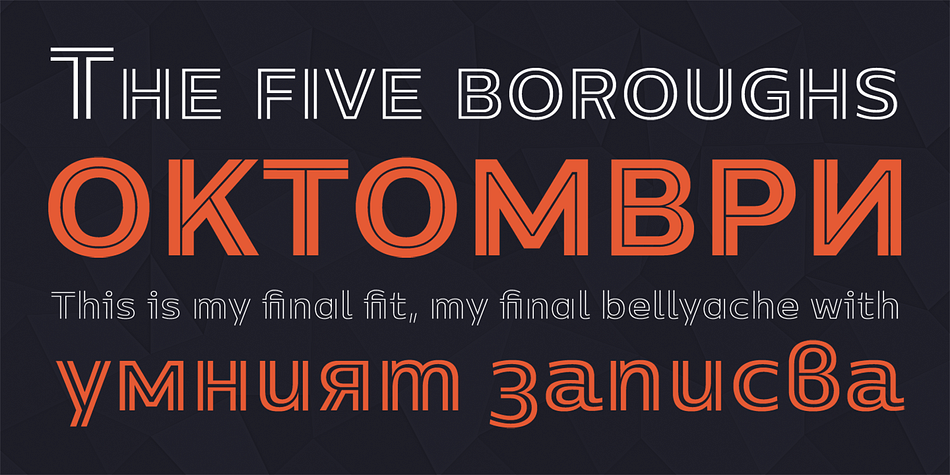 Displaying the beauty and characteristics of the Centrale Sans Inline font family.