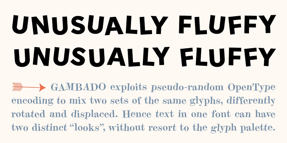 Highlighting the Gambado font family.