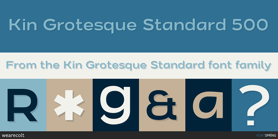 Kin Grotesque Standard 500 Font