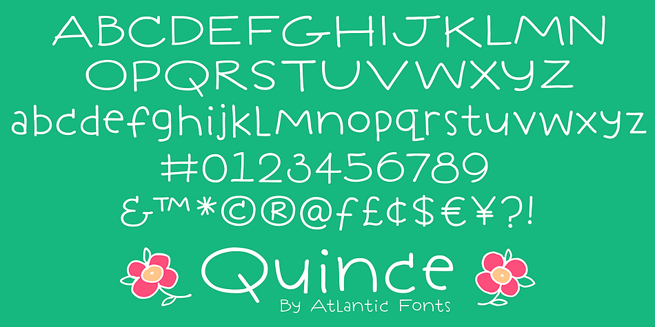 Highlighting the Quince font family.