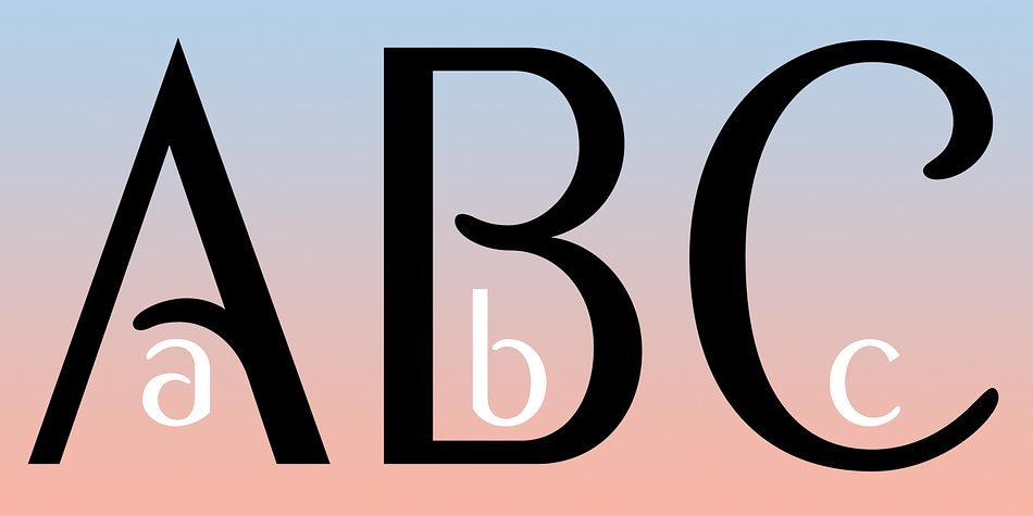 This ability to morph itself on the fly is a key characteristic of Sanzibar, shapeshifting from classic to flamboyant styling via the extensive glyph palette.