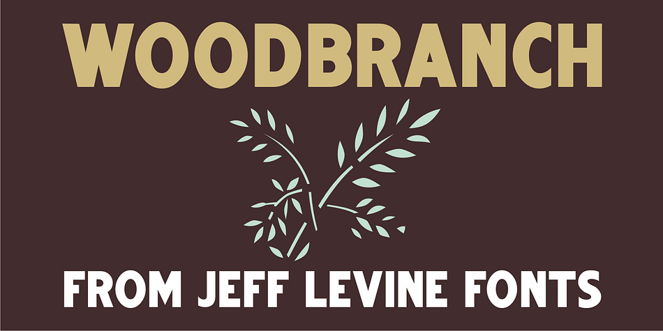 Woodbranch JNL is a solid version of the 2013 font release Woodlawn JNL.
