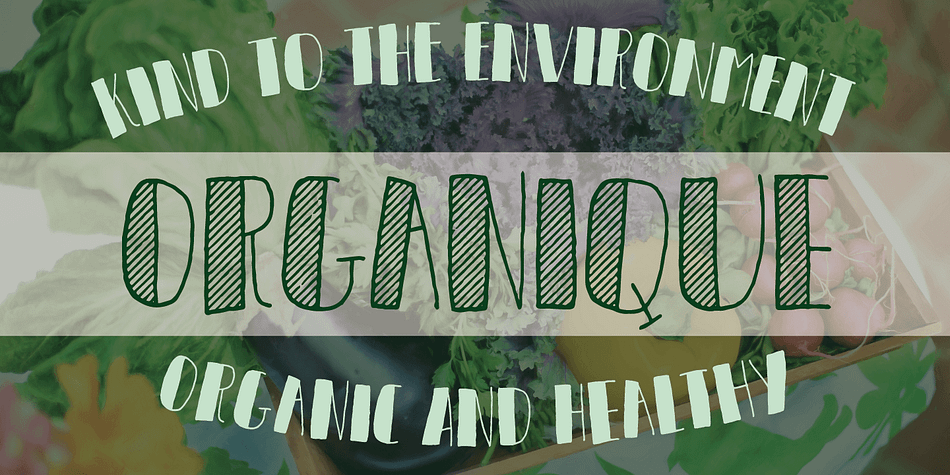 This is Organique, my handmade font.