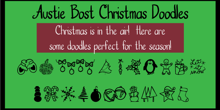 These Christmas doodles are adorable, whimsical, and classical!