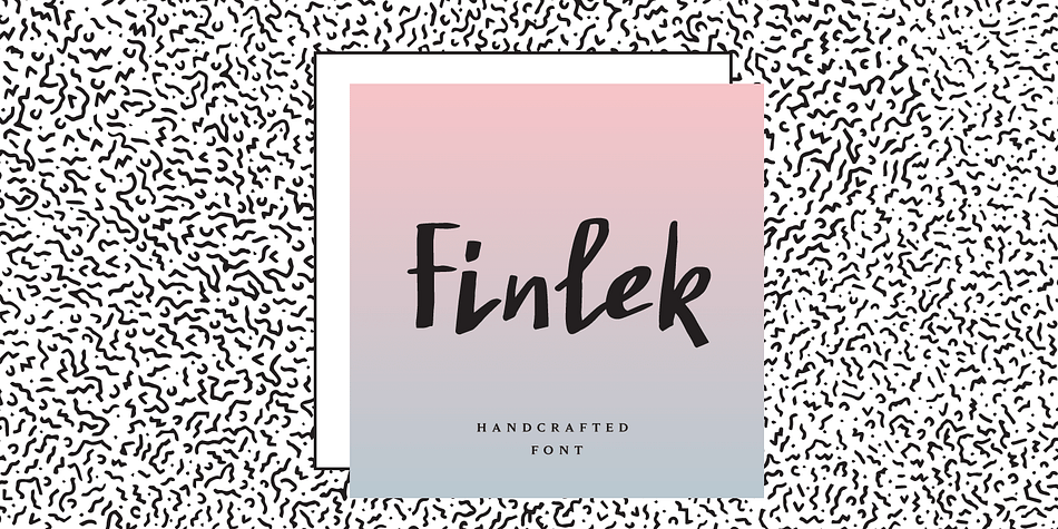 Finlek is a handmade typeface with subtle script characteristics.