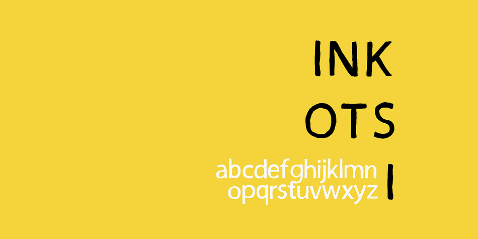 Highlighting the Inkotsi font family.