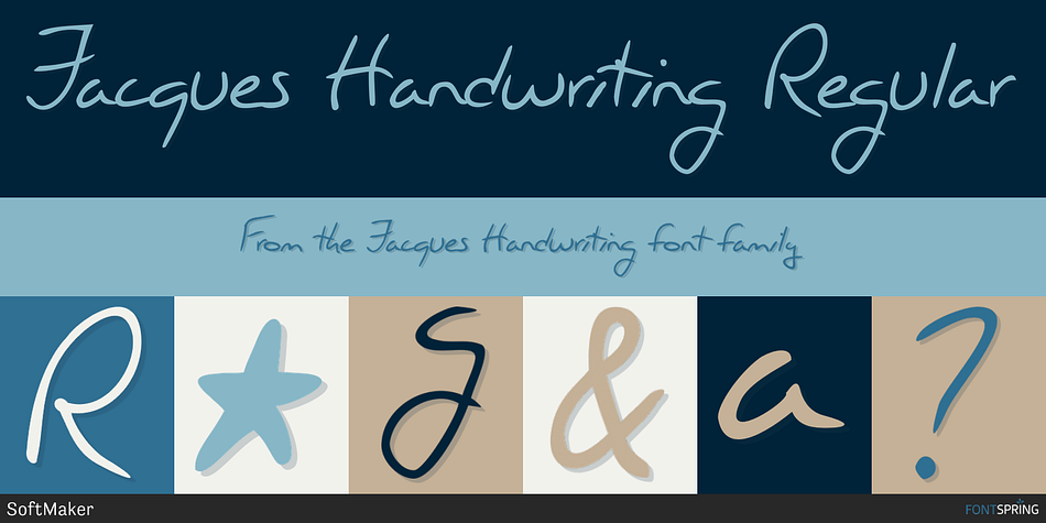 Jacques Handwriting Regular Font
