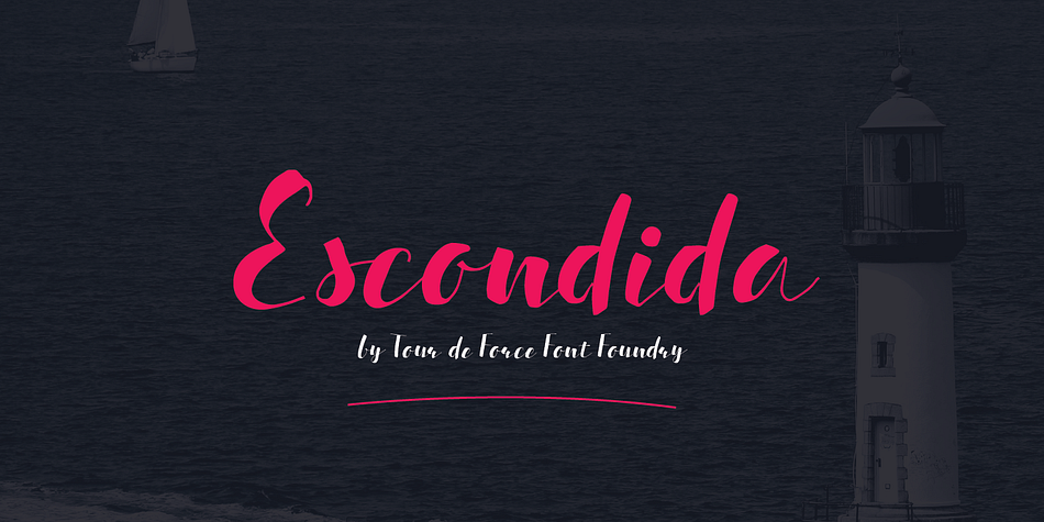 Simple, elegant and high contrasted typeface called Escondida simply fits into all design projects.